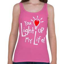 PRINTFASHION Light up - Női atléta - Rózsaszín női trikó