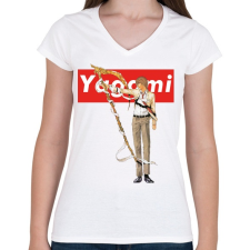 PRINTFASHION Light Yagami - Női V-nyakú póló - Fehér női póló