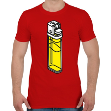 PRINTFASHION Lighter - Férfi póló - Piros férfi póló