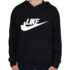 PRINTFASHION LIKE 2 - Gyerek kapucnis pulóver - Fekete gyerek pulóver, kardigán