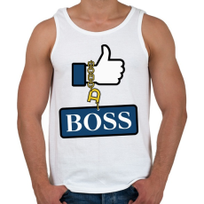PRINTFASHION like a BOSS - Férfi atléta - Fehér