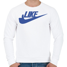 PRINTFASHION LIKE - Férfi pulóver - Fehér férfi pulóver, kardigán