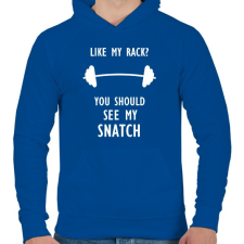 PRINTFASHION Like my rack? - Férfi kapucnis pulóver - Királykék férfi pulóver, kardigán