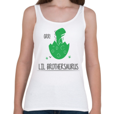 PRINTFASHION Lil Brothersaurus - Női atléta - Fehér női trikó