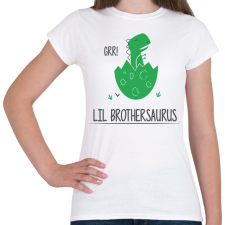PRINTFASHION Lil Brothersaurus - Női póló - Fehér női póló
