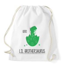 PRINTFASHION Lil Brothersaurus - Sportzsák, Tornazsák - Fehér tornazsák