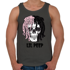 PRINTFASHION Lil Peep - Férfi atléta - Sötétszürke