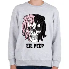 PRINTFASHION Lil Peep - Gyerek pulóver - Sport szürke gyerek pulóver, kardigán