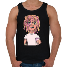 PRINTFASHION Lil Pump - Férfi atléta - Fekete