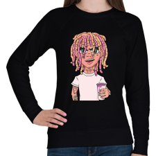 PRINTFASHION Lil Pump - Női pulóver - Fekete női pulóver, kardigán