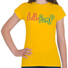 PRINTFASHION Lil Pump színes - Női póló - Sárga