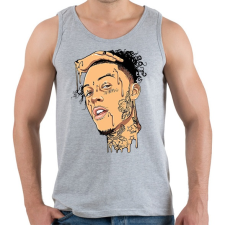 PRINTFASHION Lil Skies - Férfi atléta - Sport szürke atléta, trikó