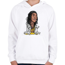 PRINTFASHION Lil Uzi - Gyerek kapucnis pulóver - Fehér