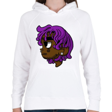 PRINTFASHION Lil uzi vert - Női kapucnis pulóver - Fehér női pulóver, kardigán