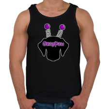 PRINTFASHION Lila bolondos méhecsketacskó - Férfi atléta - Fekete atléta, trikó