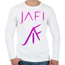 PRINTFASHION lila jafi - Férfi hosszú ujjú póló - Fehér férfi póló