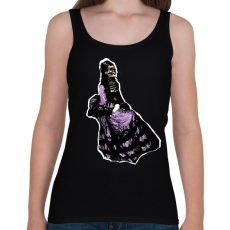 PRINTFASHION lila ruhás nő - Női atléta - Fekete