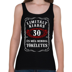 PRINTFASHION Limitált kiadás - 30 éves - Női atléta - Fekete