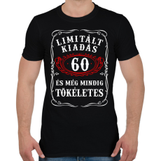 PRINTFASHION Limitált kiadás - 60 - Férfi póló - Fekete