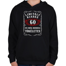 PRINTFASHION Limitált kiadás - 60 - Gyerek kapucnis pulóver - Fekete gyerek pulóver, kardigán