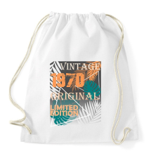 PRINTFASHION limited 1970 - Sportzsák, Tornazsák - Fehér tornazsák