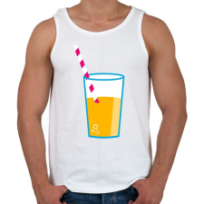 PRINTFASHION Limonádé - Férfi atléta - Fehér atléta, trikó