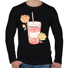 PRINTFASHION Limonade - Férfi hosszú ujjú póló - Fekete férfi póló