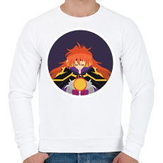 PRINTFASHION Lina - Férfi pulóver - Fehér