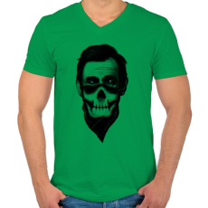 PRINTFASHION Lincoln - Férfi V-nyakú póló - Zöld