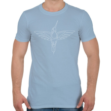 PRINTFASHION linebirdwh-01.png - Férfi póló - Világoskék férfi póló