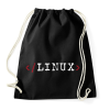 PRINTFASHION Linux - Sportzsák, Tornazsák - Fekete