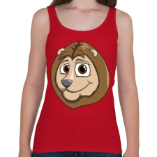 PRINTFASHION Lion - Női atléta - Cseresznyepiros női trikó