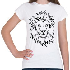 PRINTFASHION lion - Női póló - Fehér női póló