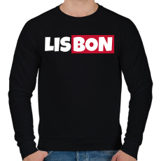 PRINTFASHION LISBON - Férfi pulóver - Fekete