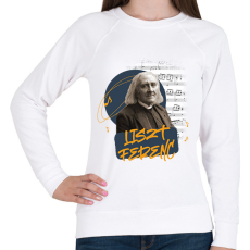 PRINTFASHION Liszt Ferenc - Női pulóver - Fehér