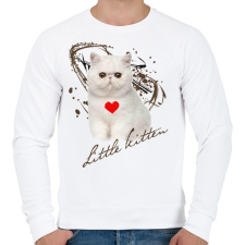 PRINTFASHION little kitten - Férfi pulóver - Fehér férfi pulóver, kardigán