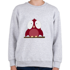 PRINTFASHION little red bird - Gyerek pulóver - Sport szürke
