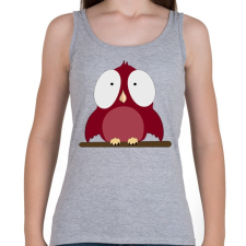 PRINTFASHION little red bird - Női atléta - Sport szürke női trikó