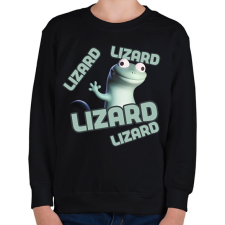 PRINTFASHION lizard - Gyerek pulóver - Fekete gyerek pulóver, kardigán