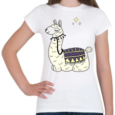 PRINTFASHION llama - Női póló - Fehér női póló