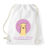 PRINTFASHION llama_purple - Sportzsák, Tornazsák - Fehér