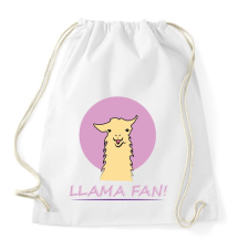 PRINTFASHION llama_purple - Sportzsák, Tornazsák - Fehér tornazsák