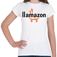 PRINTFASHION Llamazon - Női póló - Fehér