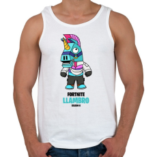 PRINTFASHION Llambro - Fortnite Season 6 - Férfi atléta - Fehér