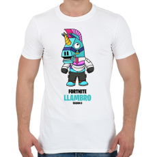 PRINTFASHION Llambro - Fortnite Season 6 - Férfi póló - Fehér