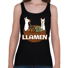 PRINTFASHION Llamen - Női atléta - Fekete