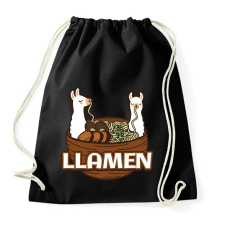 PRINTFASHION Llamen - Sportzsák, Tornazsák - Fekete tornazsák