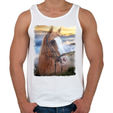 PRINTFASHION ló - Férfi atléta - Fehér