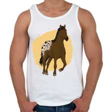 PRINTFASHION Ló - Férfi atléta - Fehér atléta, trikó