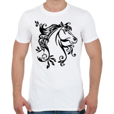 PRINTFASHION ló - Férfi póló - Fehér férfi póló